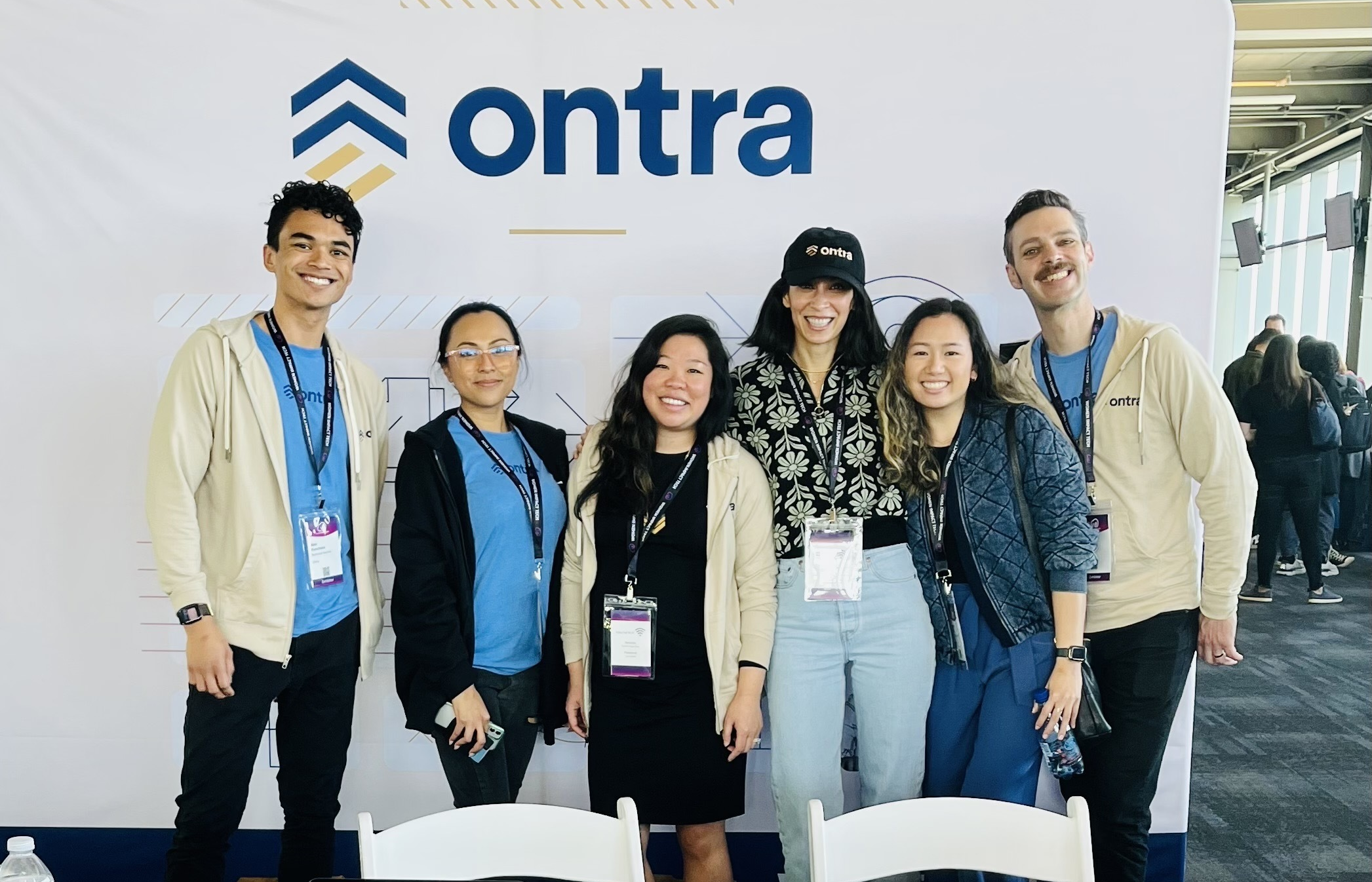 A group of Ontra employees at a company event.