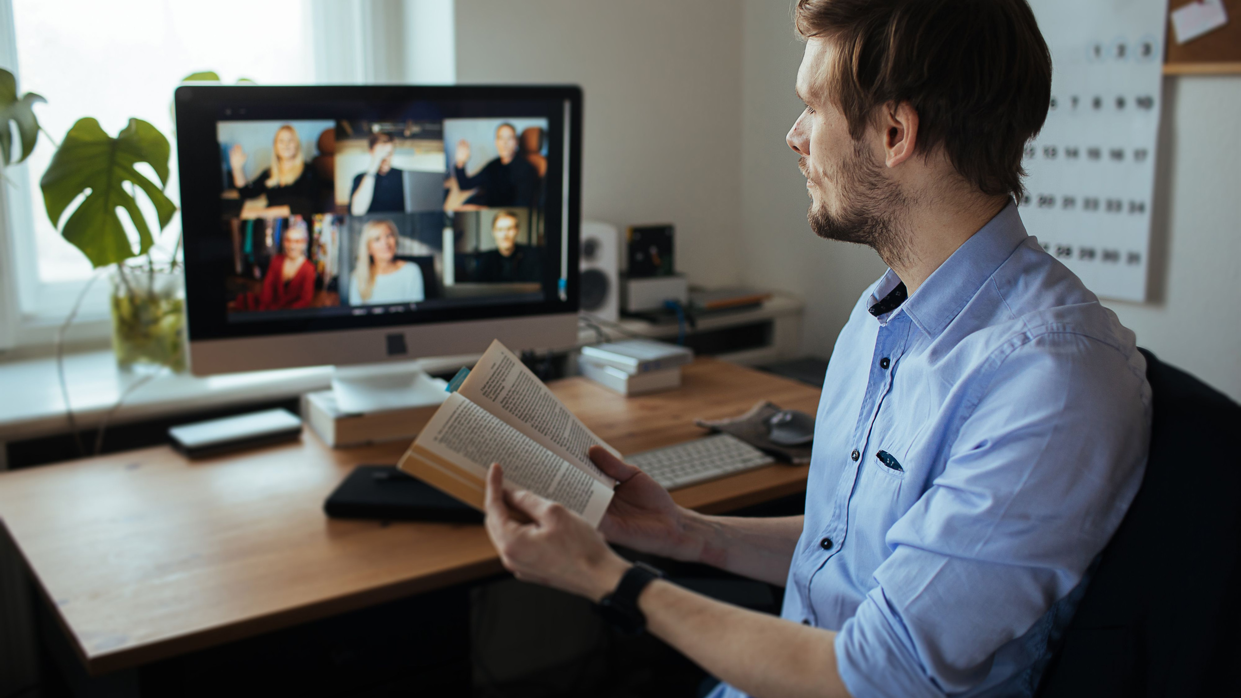 A virtual book club meets.