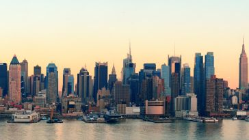 A view of the New York City skyline.