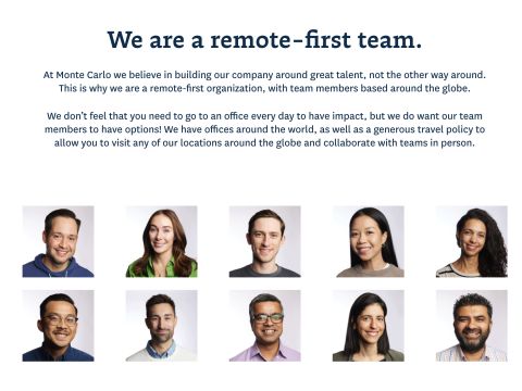 Remote-first team